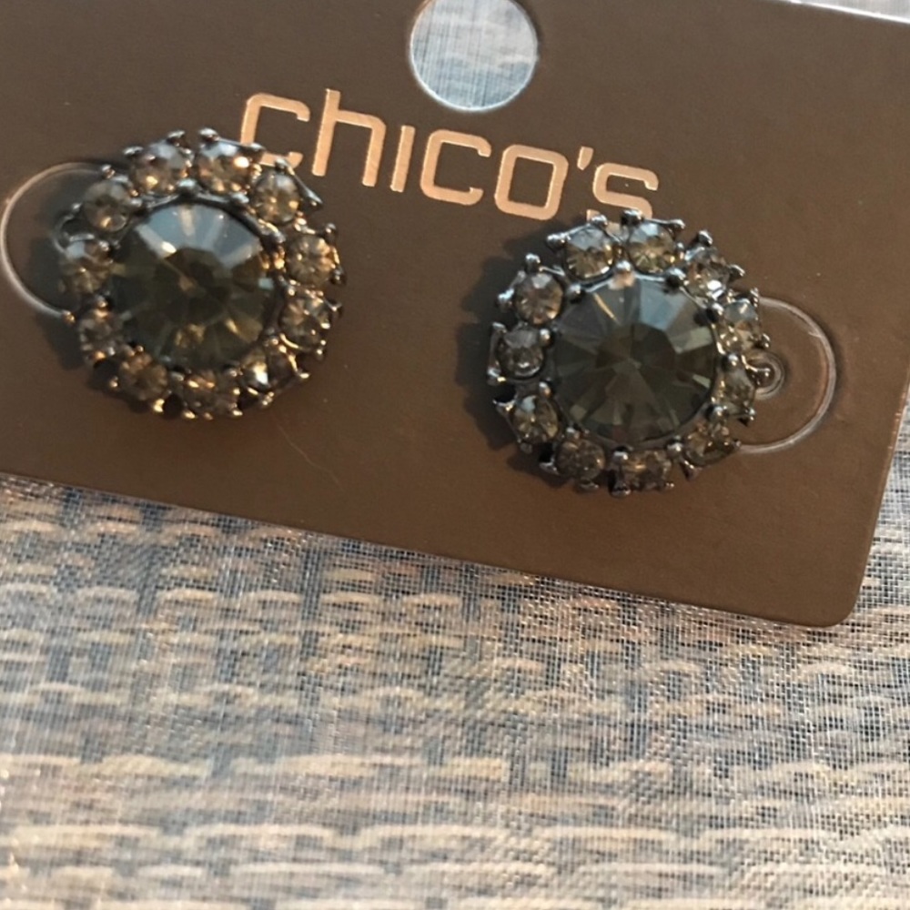 Chico’s | Black Crystal Earrings
